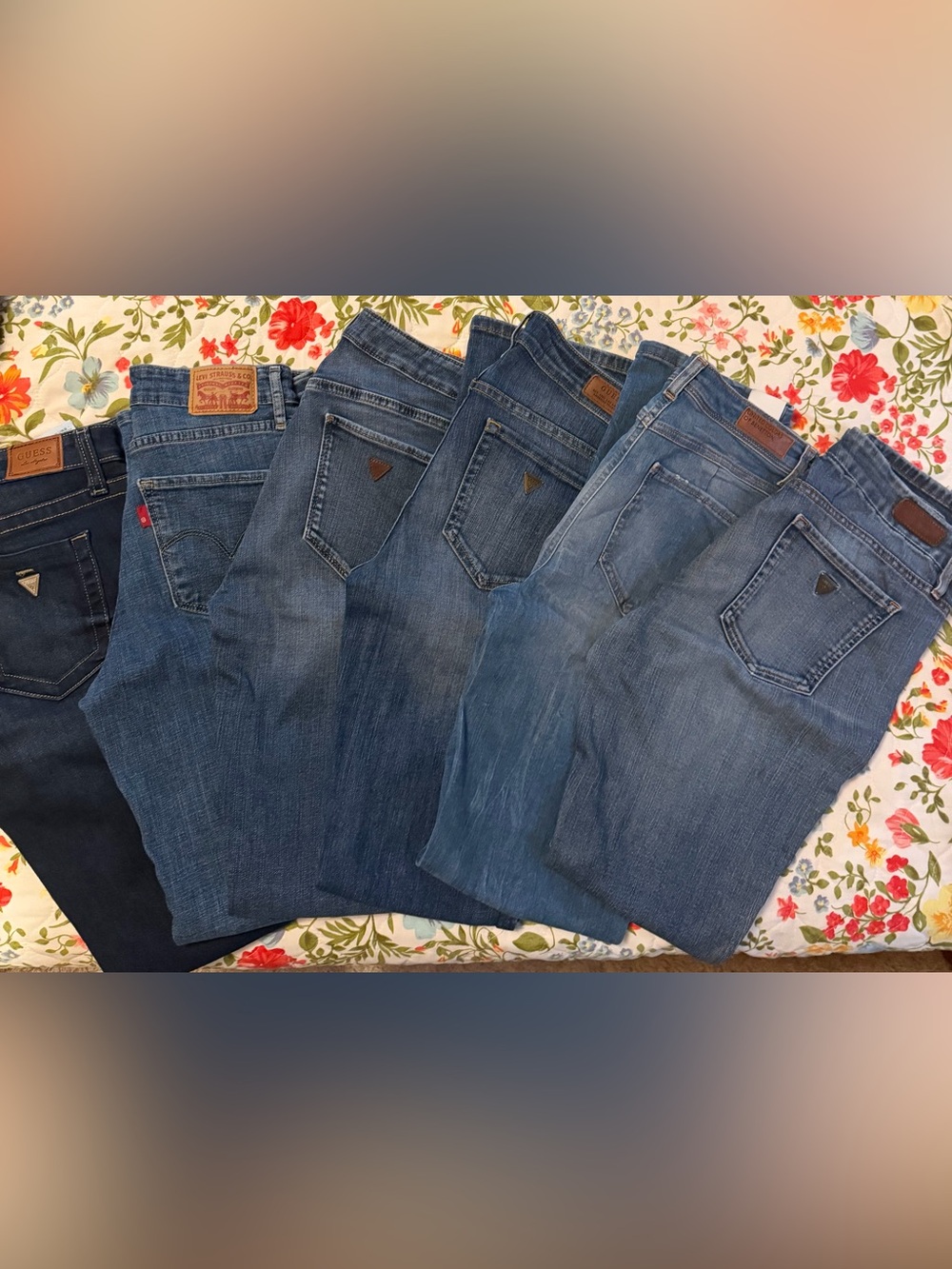 Guess Women's Skinny Jeans – Assorted Blue Denim Washes-